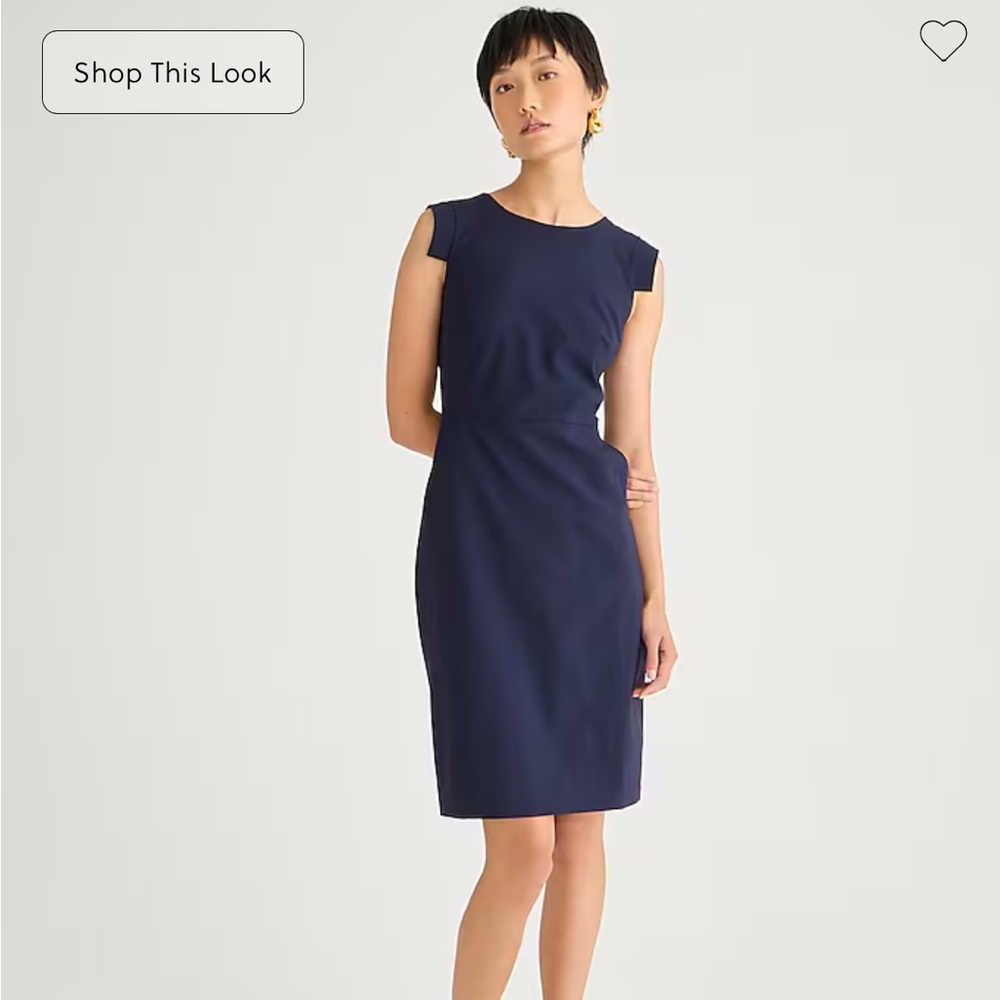 EUC Petite 0 J.Crew Navy Resume Suit Dress
